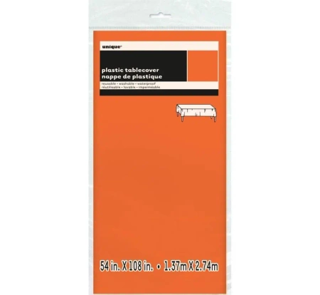 Obrus foliowy pomarańczowy 213x137cm - Godan