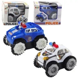 Autko olicyjne przewrotek czujnik przeszkód - Leantoys