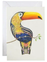Karnet A161 B6 + koperta Tukan na gałęzi - DM Collection
