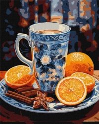 Malowanie po numerach - Kawowa harmonia 40x50cm - Ideyka