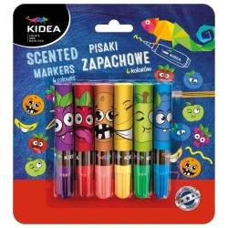 Pisaki zapachowe 6 kolorów KIDEA - DERFORM