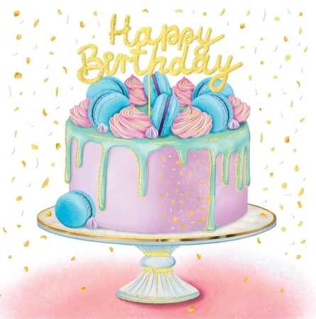 Karnet KW Tort Happy Birhday - Henry