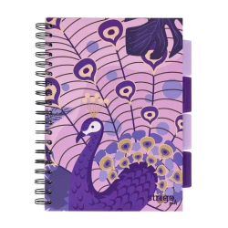 Kołozeszyt Pads B5/100K kratka Jungla fioletowy - Strigo