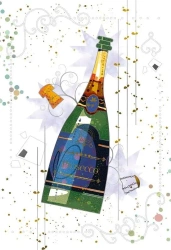 Karnet 12x18cm + koperta Prosecco - DaVinci