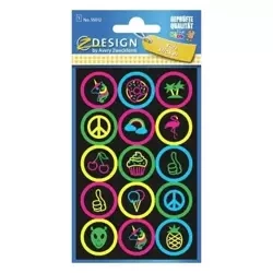 Naklejki foliowe NEONowe - symbole - Zdesign