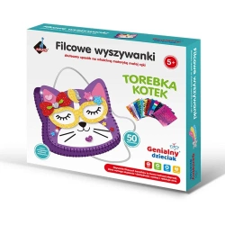 Filcowe wyszywanki - torebka kotek - Askato
