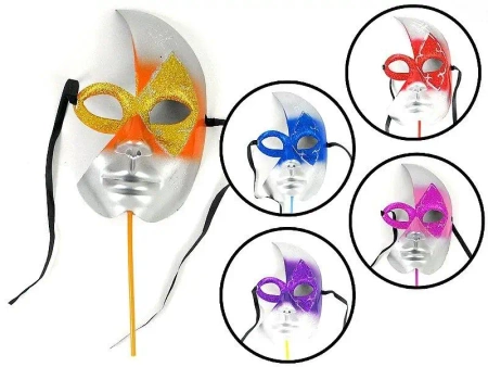 Maska karnawałowa z uchytem MIX - ADAR