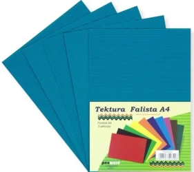 Tektura A4 falista niebieska 5szt - Penword