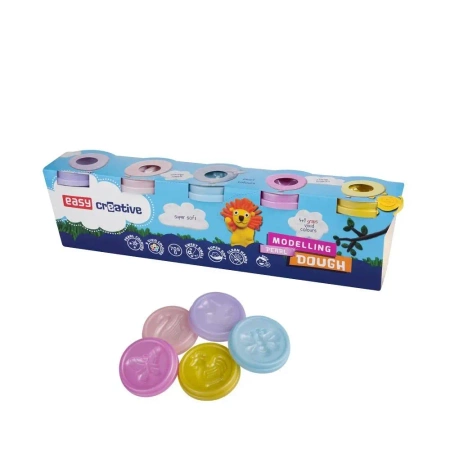 Masa plastyczna 5 kolorów EASY - Easy Stationery
