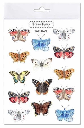 Tatuaże zmywalne Motyle - Mama Maluje