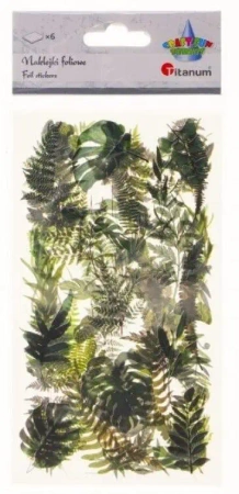 Naklejki foliowe 6 plansz liście - Titanum