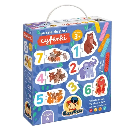 CzuCzu Puzzle do pary Cyferki 3+ - Opracowanie zbiorowe