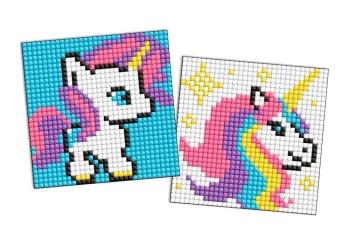 Diamentowa mozaika Kids naklejka - Jednorożec 9x9 - Ideyka