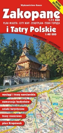 Zakopane i Tatry Polskie. Mapa wyd. 2022 - Opracowanie zbiorowe