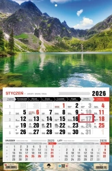 Kalendarz 2026 jednodzielny tatry - Pan Kalendarzyk