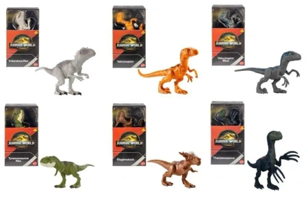 Jurassic World Dinozaur podstawowy 15cm (6szt) - Mattel
