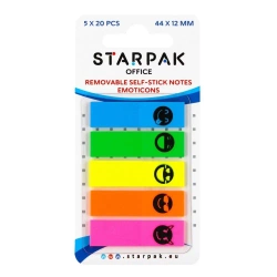 Zakładka indeksująca 44x12mm 5x20K Emoticon - STARPAK