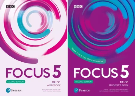 Focus 5 Podręcznik Ćwiczenia B2+/C1 Pearson - Sue Kay, Vaughan Jones, Monica Berus, Heather Jones, Daniel Brayshaw, Dean Russell