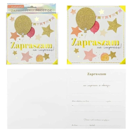 Zaproszenie 5szt - Kukartka