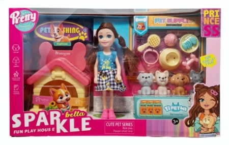 Laleczka z pupilem i akcesoriami - SWEDE