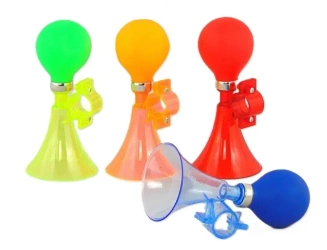 Sygnalizator rowerowy trąbka 15cm MIX - ADAR