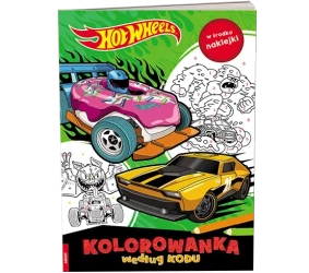 Mattel Hot Wheels. Kolorowanka według kodu - praca zbiorowa