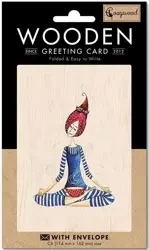 Karnet drewniany C6 + koperta Medytacja - Cozywood