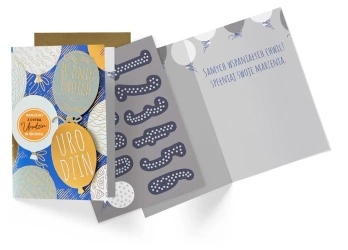 Karnet B6 Urodziny (wymienne cyfry) - Kukartka