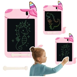 Tablica do rysowania LCD Jednorożec różowa - Leantoys