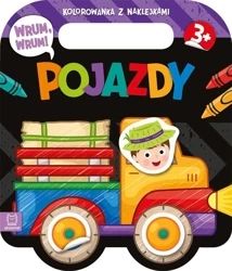 Wrum, wrum! Pojazdy. Kolorowanka z naklejkami - Agnieszka Bator