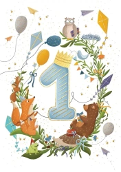 Karnet A5 Roczek niebieski - Henry