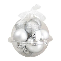 Bombki srebrne 9szt - Arpex