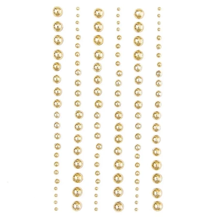 Perełki samoprzylepne złote 120szt - Dalprint dpCraft
