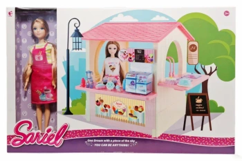 Akcesoria dla lalki domek cukiernia z lalką - SWEDE