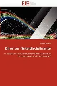 Dires sur l''interdisciplinarité - HATANO-M
