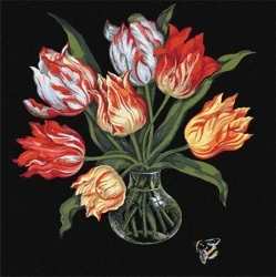 Malowanie po numerach - Eleganckie tulipany 40x40 - Ideyka