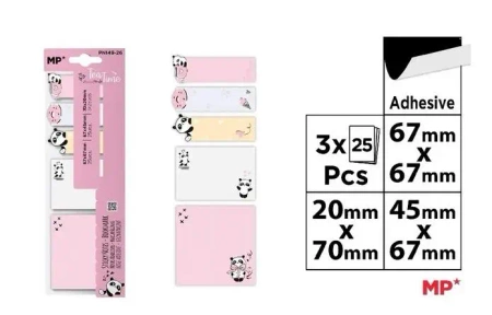 Karteczki samoprzylepne - Panda tea time - MP Main Paper