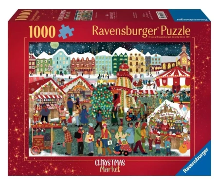 Puzzle 2D: Jarmark Świąteczny 1000el - Ravensburger