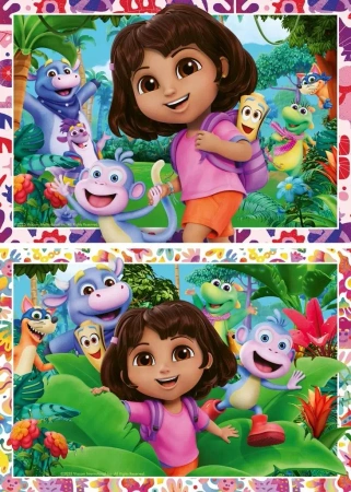 Puzzle dla dzieci 2D: Dora 2x24el - Ravensburger
