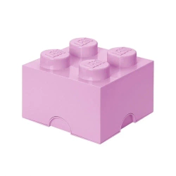 LEGO(R) pojemnik klocek czwórka różowy jasny - NHG