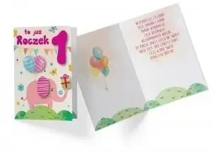 Karnet DK-719 Urodziny Roczek - Kukartka