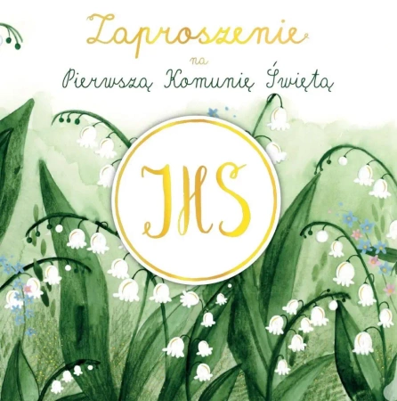 Zaproszenie - Komunia konwalie (5szt) - Henry