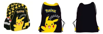 Plecak Przedszkolny POKEMON Pikachu + piórnik + worek St.Majewski