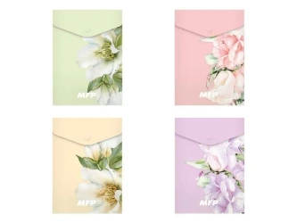 Teczka kopertowa na zatrzask A6 PP mix - MFP