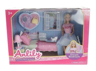 Lalka 29cm z sypialnią - ADAR