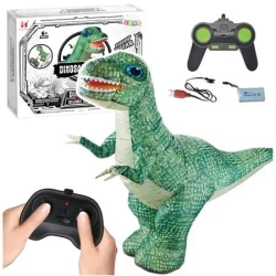 Duży dinozaur dmuchany R/C zielony 130x190cm - Leantoys