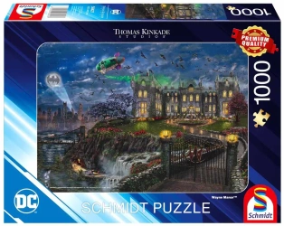 Puzzle 1000 PQ T.Kinkade Batman Rezydencja Bruce'a Wayne'a 113551 - Schmidt Spiele Puzzle