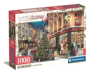 Puzzle 1000 Compact Christmas Collection - Clementoni