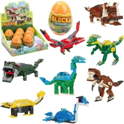Klocki dinozaury w jajku +50el - Trifox