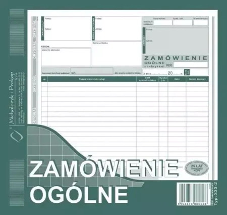 Zamówienie ogólne 333-2 - Michalczyk i Prokop